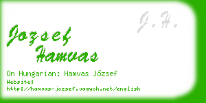 jozsef hamvas business card